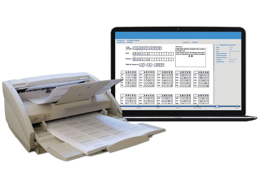 Automatic correction of MCQs